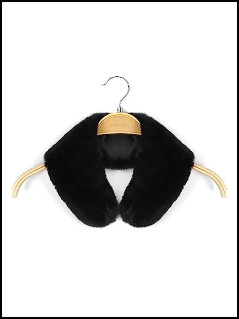 Faux Rabbit Fur Collar Shawl Wrap Stole Winter Scarf